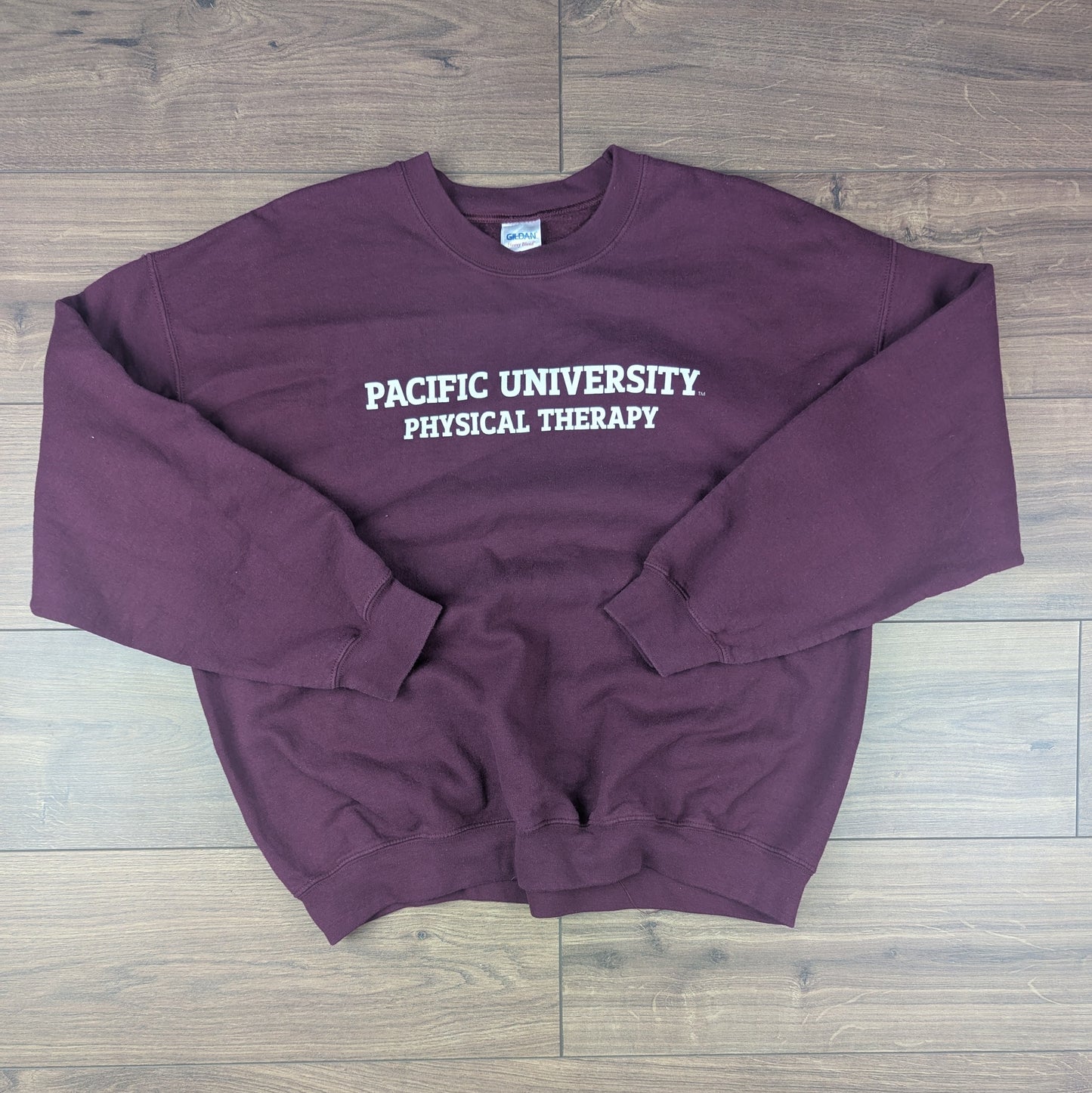 Gildan Burgundy Pacific University Physical Therapy Graphic Sweatshirt Size XL