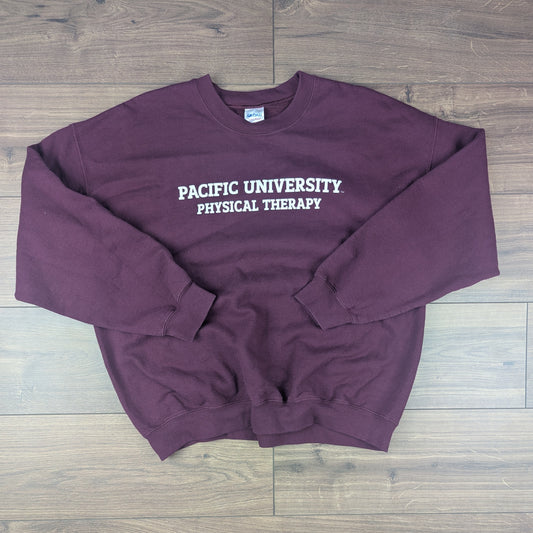 Gildan Burgundy Pacific University Physical Therapy Graphic Sweatshirt Size XL