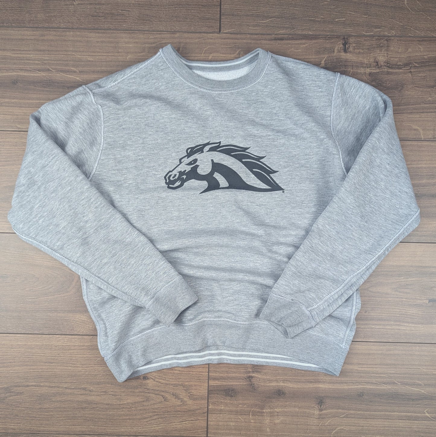 Grey Vintage Reversible Western Michigan Broncos Sweatshirt Size M