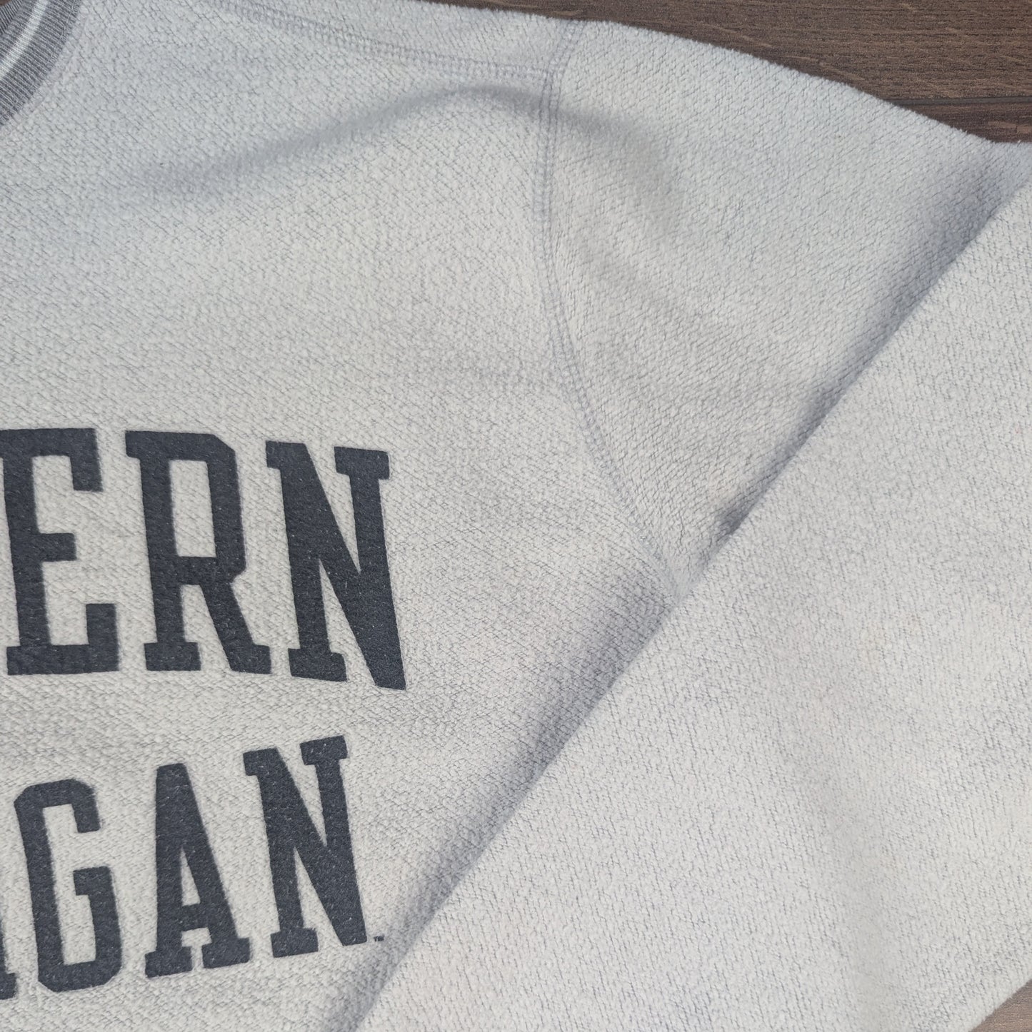 Grey Vintage Reversible Western Michigan Broncos Sweatshirt Size M