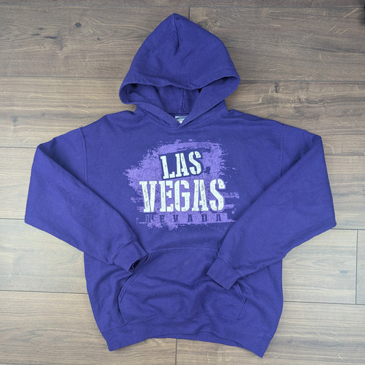 Gildan Purple Las Vegas Nevada Graphic Hoodie Size M