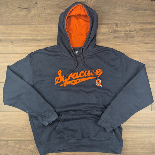 J. America Blue Orange Syracuse Orange Hoodie Size XL
