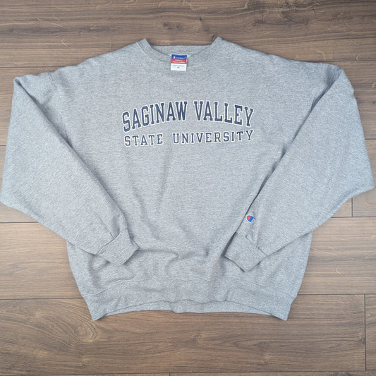 Vintage Champion Saginaw Valley College Graphic Sweatshirt Size XL