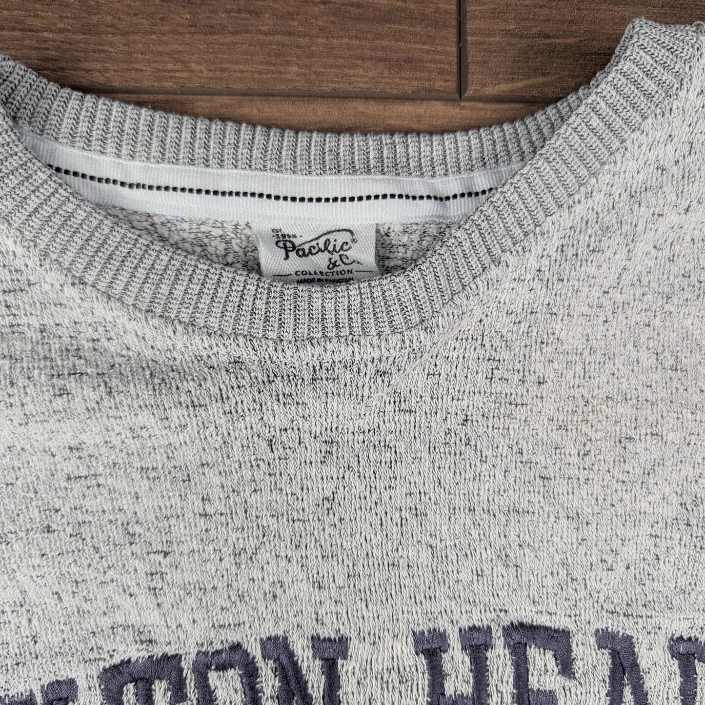 Grey Hilton Head Island Vintage Towelling Sweatshirt Size L