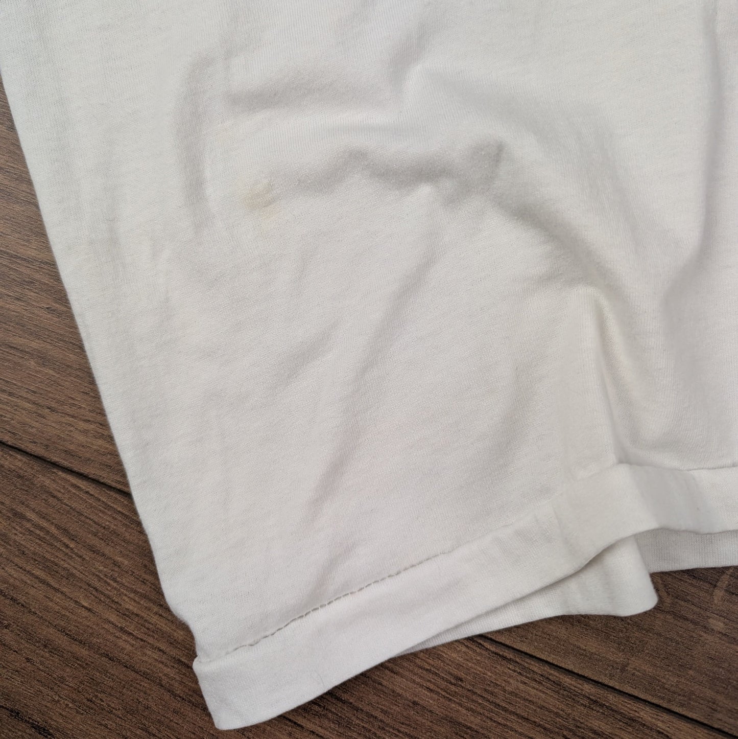 White Vintage '90s Single Stitch Tommy USA Fruit of the Loom T-Shirt Size XL