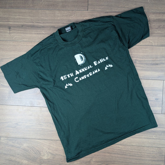 Vintage 90s Single Stitch Green Fruit of the Loom Graphic T-shirt Size XL