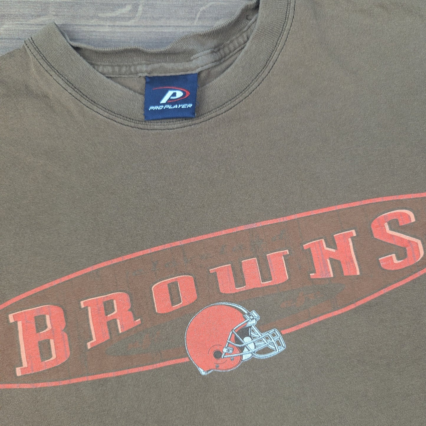 Vintage 00's Brown Cleveland Browns Pro Player Football T-Shirt Size L