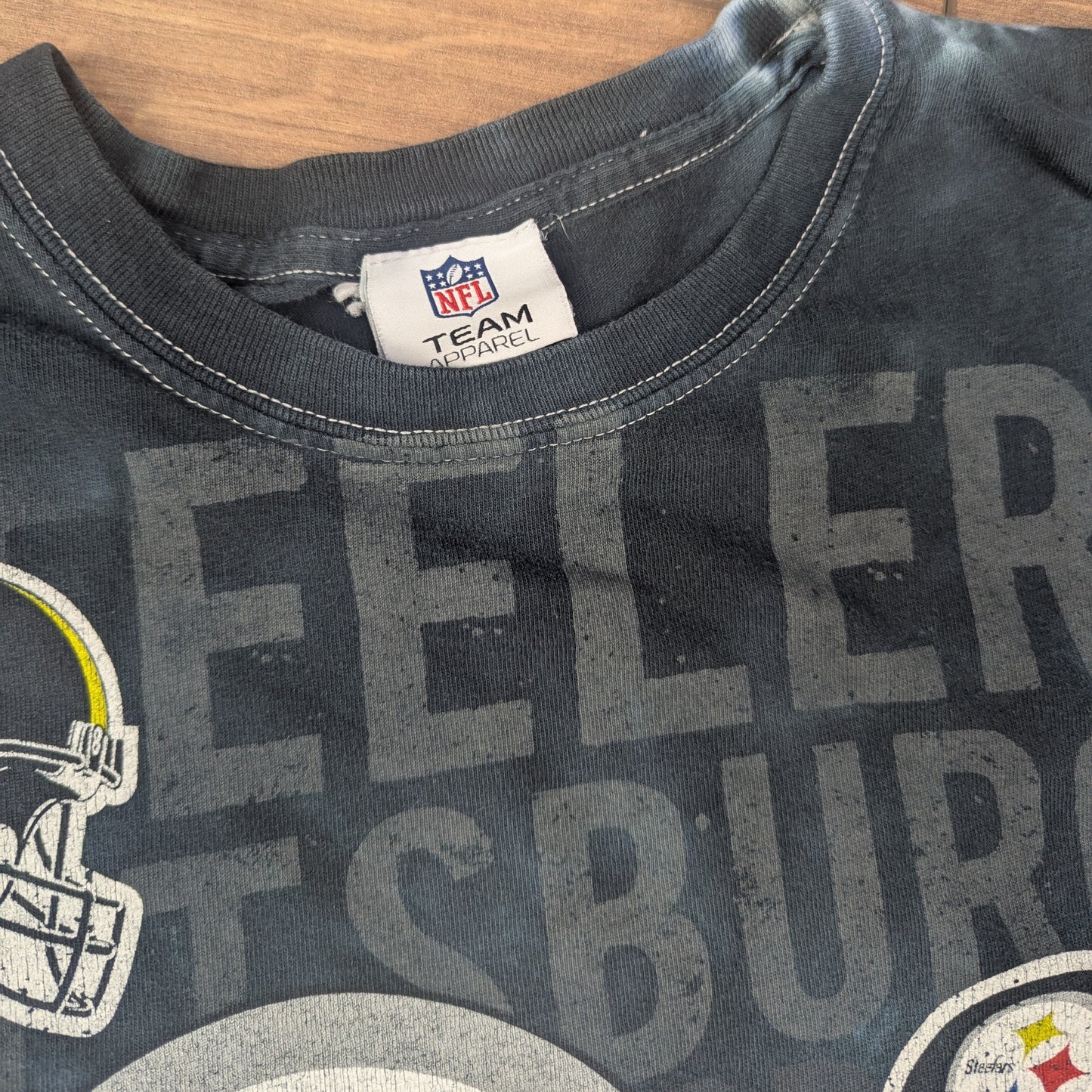 Black Tie-Dye Pittsburgh Steelers NFL T-Shirt Size XL