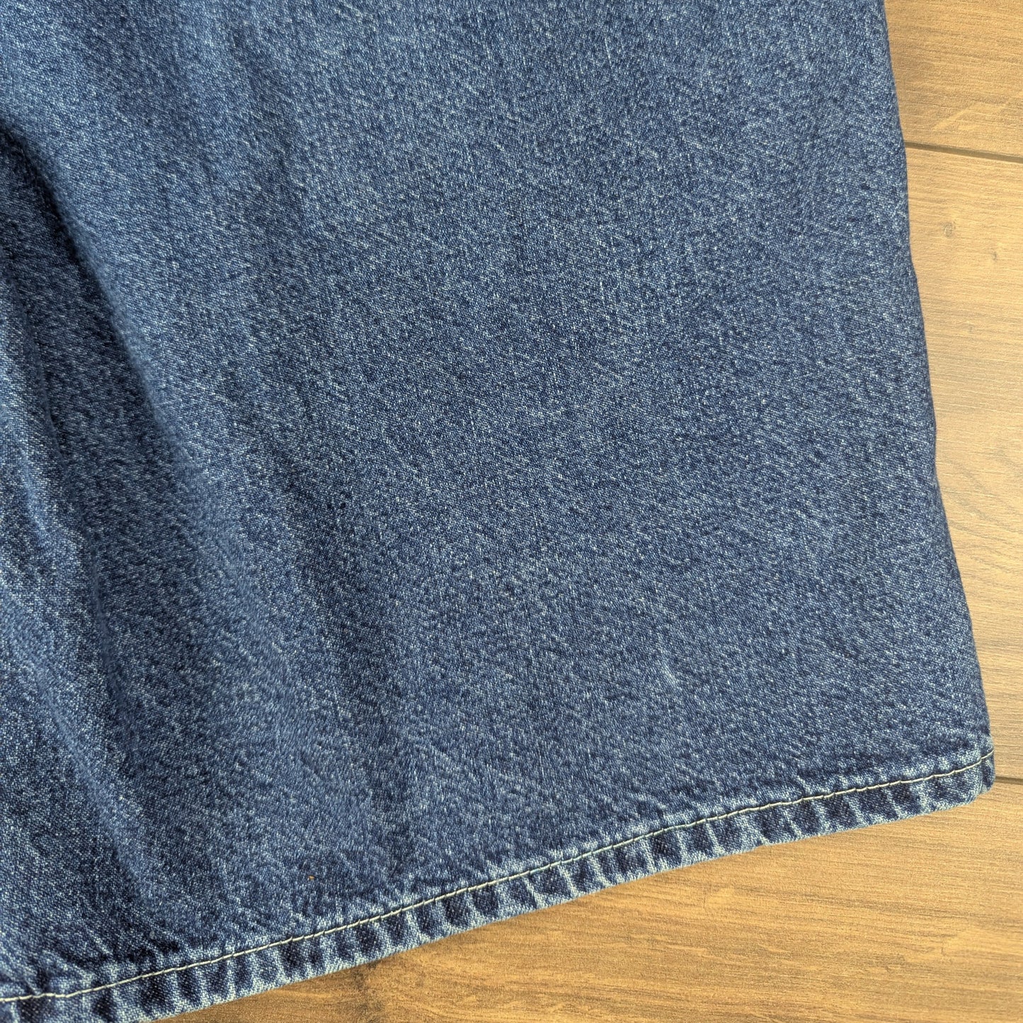 Blue Vintage Wrangler Cargo Carpenter Jorts Denim Jean Shorts W36