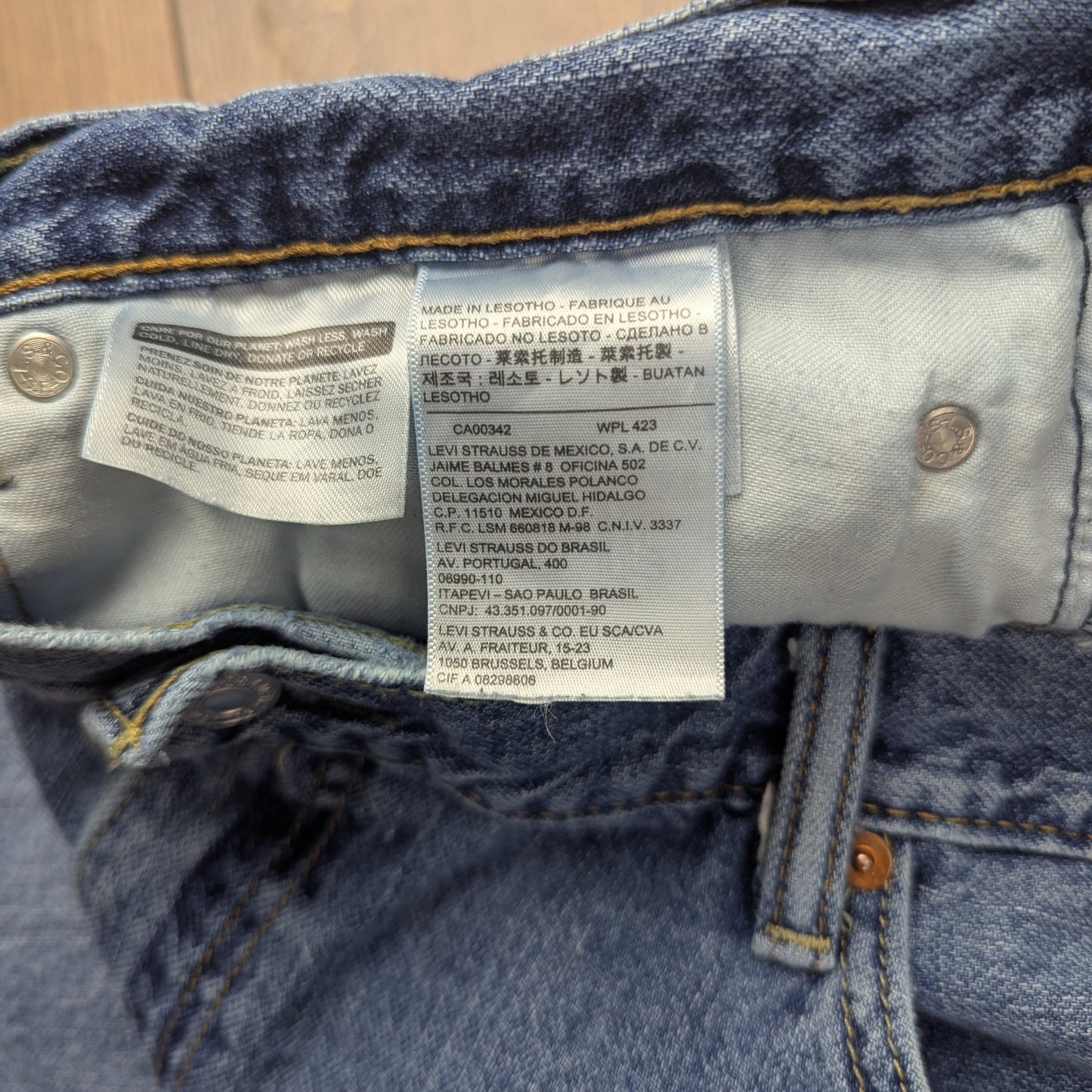 Blue Levi's 505 Denim Jorts Jean Shorts W40