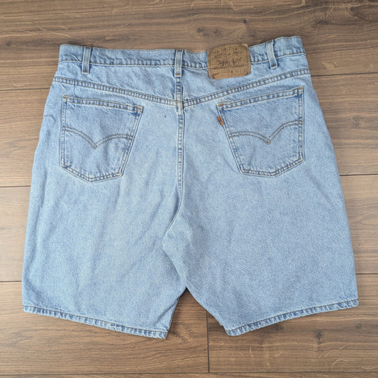 Blue Light Wash Vintage Levi's 550 Denim Jorts Jean Shorts Relaxed Fit W40