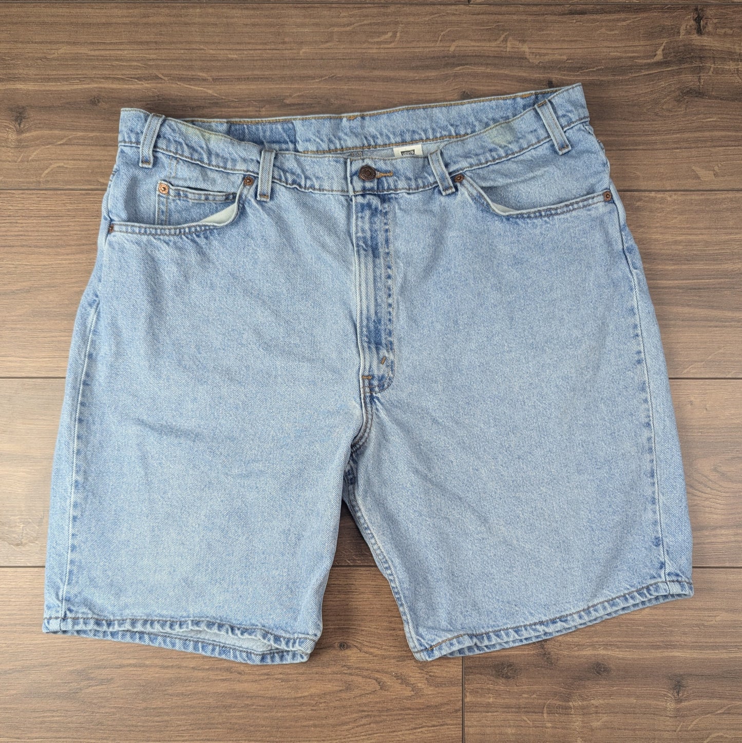 Blue Light Wash Vintage Levi's 550 Denim Jorts Jean Shorts Relaxed Fit W40