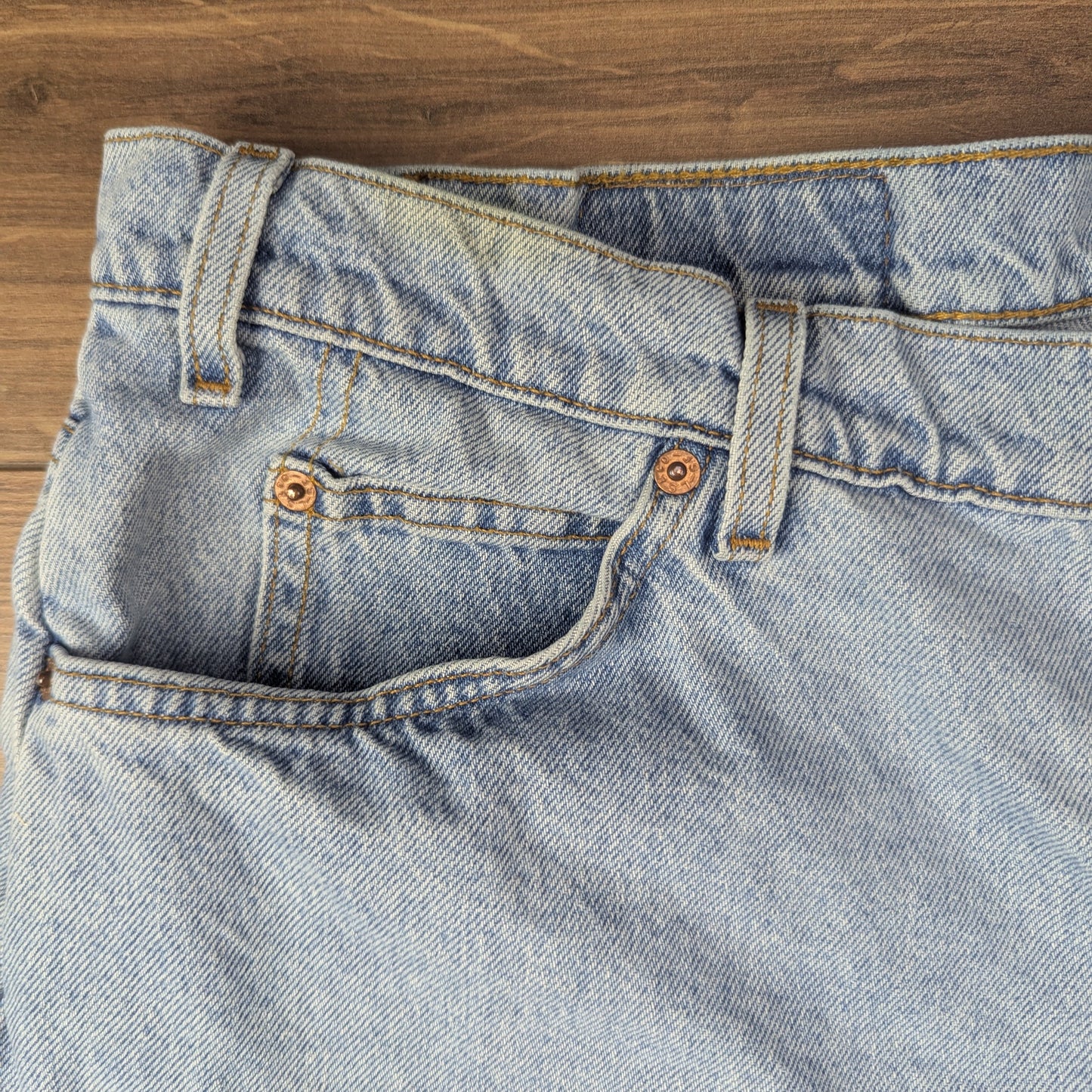 Blue Light Wash Vintage Levi's 550 Denim Jorts Jean Shorts Relaxed Fit W40