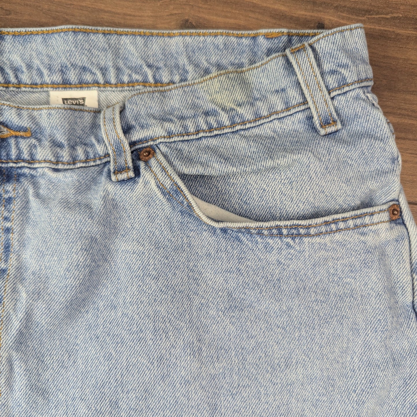 Blue Light Wash Vintage Levi's 550 Denim Jorts Jean Shorts Relaxed Fit W40