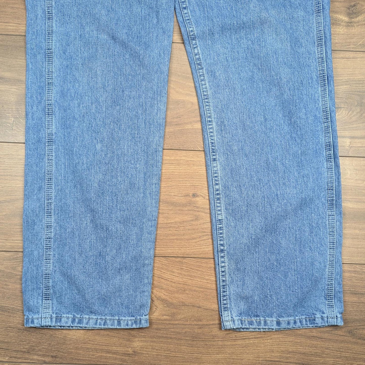 Blue Vintage Lee Dungarees Carpenter Jeans Baggy Skater Straight Leg W32 L32