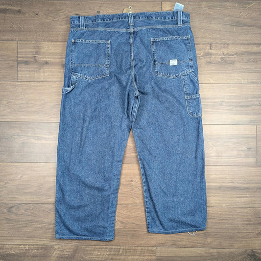 Blue Levi's Carpenter Jeans Baggy Cargo Hip-Hop Skater Straight Leg W46 L28