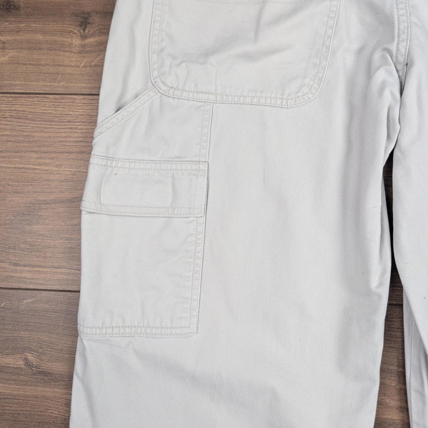 Beige Vintage Wrangler Carpenter Pants Jeans Baggy Cargo Straight Leg W34 L32