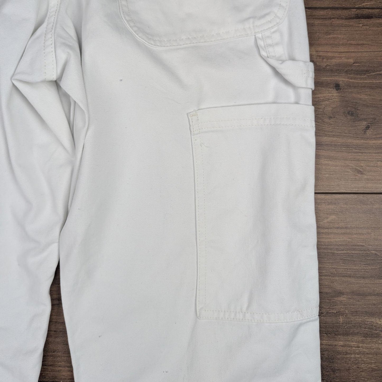 White Wrangler Workwear Carpenter Cargo Pants Straight Leg W34 L30