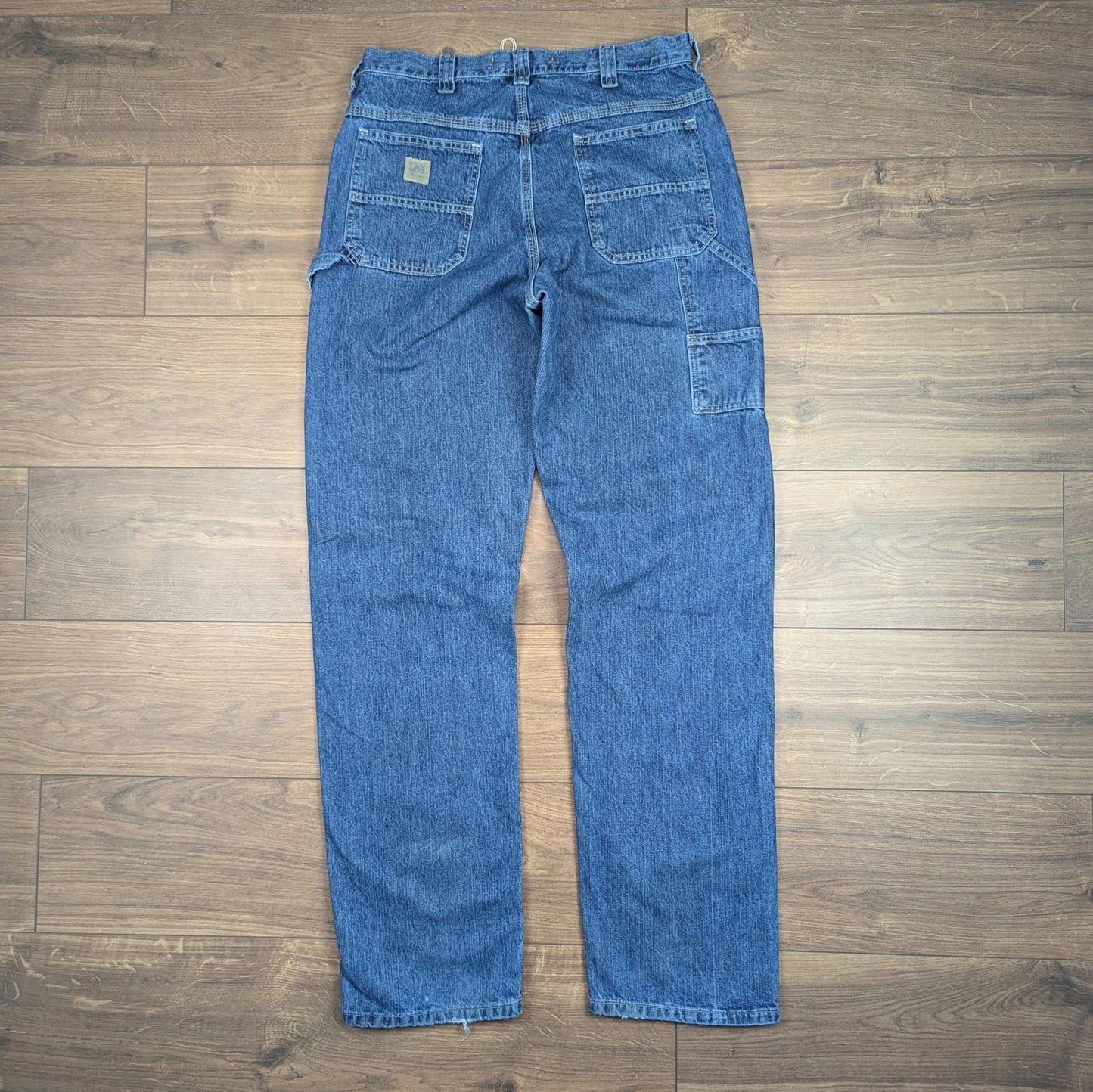 Blue Vintage Lee Jeans Baggy Carpenter Hip-Hop Skater Straight Leg W34 L36
