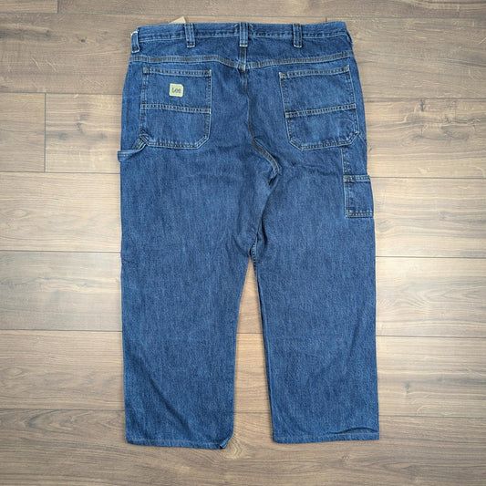 Blue Vintage Lee Jeans Loose Fit Baggy Carpenter Skater Straight Leg W42 L30
